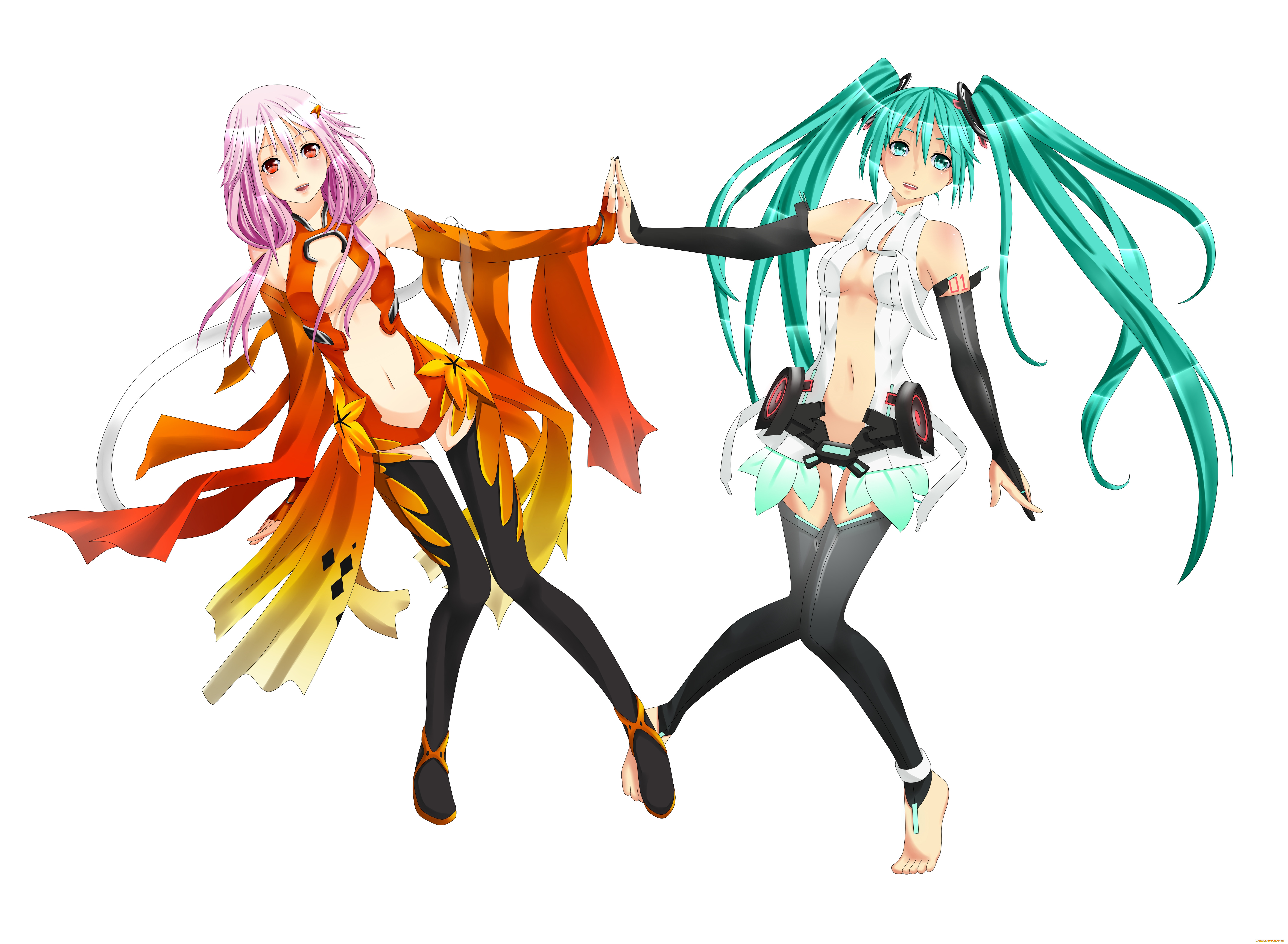 guilty, crown, vocaloid, , hatsune, miku, yuzuriha, inori